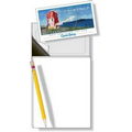 Blank Magnet (2"x3.5") with 50 page Note Pad (3.5"x4.25") Combination